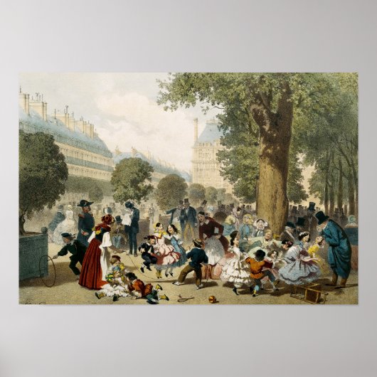 The Tuileries, 1856 Poster (Voorkant)