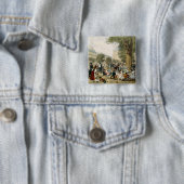 The Tuileries, 1856 Vierkante Button 5,1 Cm (In situ)