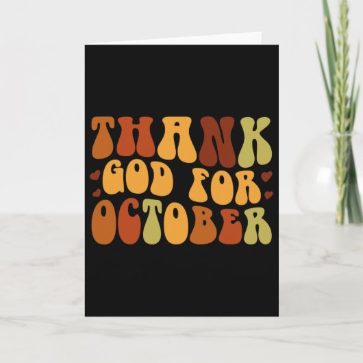 The Turkey Isn't The Only Thing In The Oven Thanks Kaart (Voorkant)