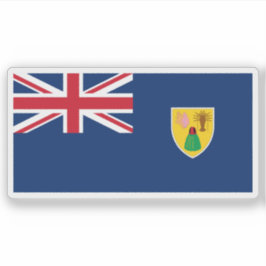 The Turks and Caicos Islands flag,British Overseas Sticker