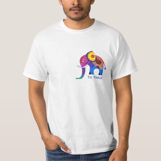 "The Tusker" Olifant T-shirt (Voorkant)