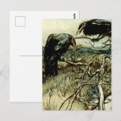 “The Twa Corbies” van Arthur Rackham Briefkaart (Voorkant / Achterkant)