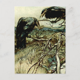 “The Twa Corbies” van Arthur Rackham Briefkaart