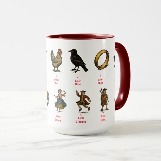 The Twelve Days Of Christmas Mok (Voorkant rechts)