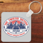 The Twisted Sisters Texas USA Motorcycle 01 Sleutelhanger (Achterkant)