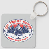 The Twisted Sisters Texas USA Motorcycle 01 Sleutelhanger (Achterkant)