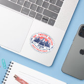 The Twisted Sisters Texas USA Motorfiets 01 Sticker (Laptop met iPhone)