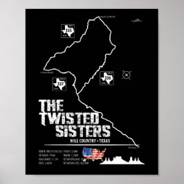The Twisted Sisters Texas USA Motorfiets 02 Poster