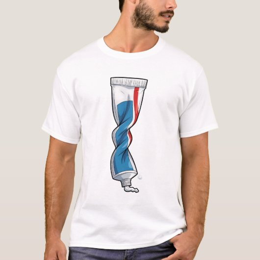 The Twisted Toothpaste Squeeze T-shirt (Voorkant)