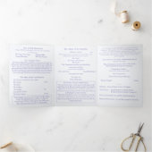 The Two Hearts Catholic Wedding Drieluik Programma (Binnen)