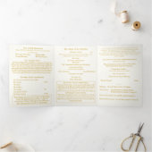 The Two Hearts Catholic Wedding Drieluik Programma (Binnen)