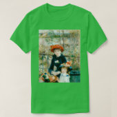 The Two Sisters On The Terrace by PierreAuguste Re T-shirt (Design voorkant)