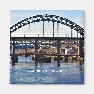 The Tyne Bridges, Newcastle upon Tyne, England Magneet