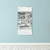 The Typographer, uitgegeven door Hartman Schopper Canvas Afdruk (Insitu (Houten vloer))