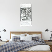 The Typographer, uitgegeven door Hartman Schopper Canvas Afdruk (Insitu (Slaapkamer))