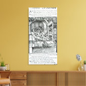 The Typographer, uitgegeven door Hartman Schopper Canvas Afdruk (Insitu (Woonkamer))