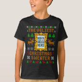 The Ugliest Christmas Sweater With An Image Of A M T-shirt (Voorkant)