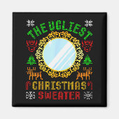The Ugliest Ugly Christmas Sweater With Mirror Fun Magneet (Voorkant)