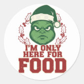 The Ugly Christmas Badge of Honor 🎄☠️ Ronde Sticker (Voorkant)