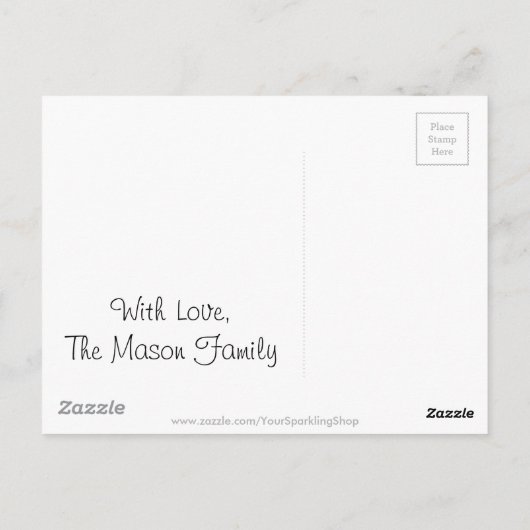 The UK Union Jack British Flag Typography Elegant Briefkaart (Achterkant)