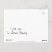 The UK Union Jack British Flag Typography Elegant Briefkaart (Achterkant)