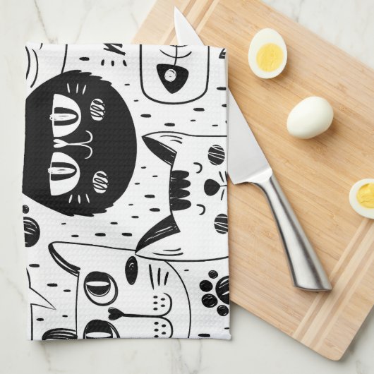 The Ultimate Cat Lover - Cozy Cat pet Theedoek (Quarter Fold)