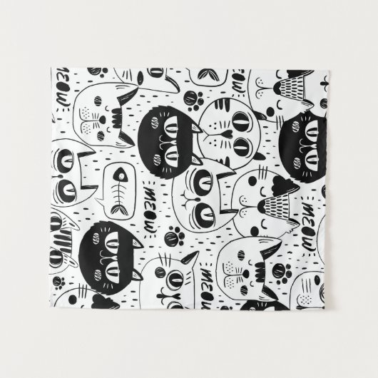 The Ultimate Cat Lover - Cozy Cat pet  Wandkleed (Voorkant (horizontaal))