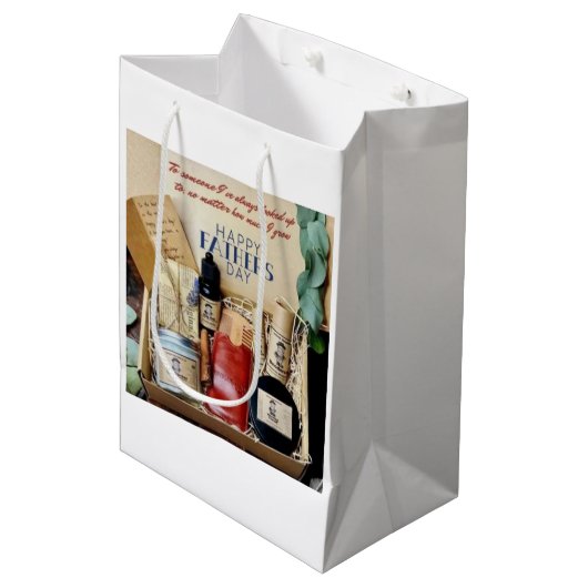 The Ultimate Dad Chill Zone: Zelfzorg essentieel Medium Cadeauzakje (Voorkant Gekanteld)