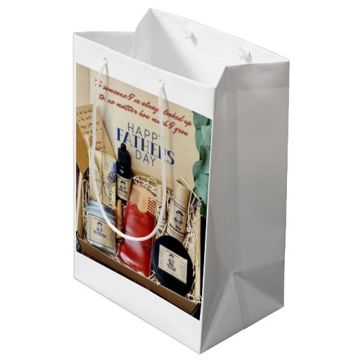 The Ultimate Dad Chill Zone: Zelfzorg essentieel Medium Cadeauzakje (Achterkant Gekanteld)