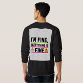 The Ultimate "I'm Fine" Men's Hoodies (Achterkant volledig)