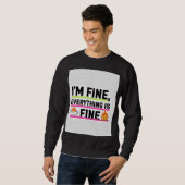 The Ultimate "I'm Fine" Men's Hoodies (Voorkant volledig)