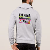 The Ultimate "I'm Fine" Men's Hoodies (Achterkant)