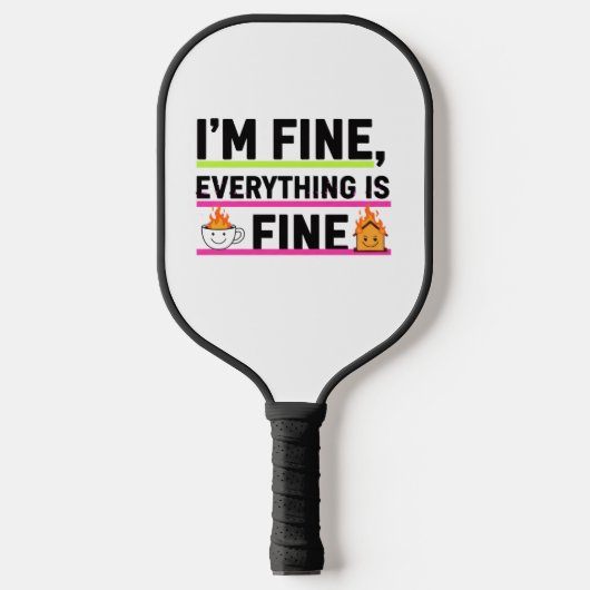 The Ultimate "I'm Fine" Men's Hoodies Pickleball Paddle (Voorkant)