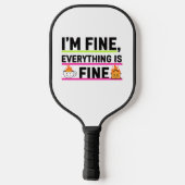 The Ultimate "I'm Fine" Men's Hoodies Pickleball Paddle (Achterkant)