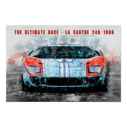 The ultimate race 1966 Miles Hulme Perfect Poster (Voorkant)