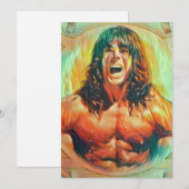 "The Ultimate Warrior" Kunst Alter Uitnodigingen (Voorkant / Achterkant)