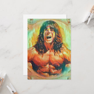 "The Ultimate Warrior" Kunst Alternatieve Uitnodig Kaart
