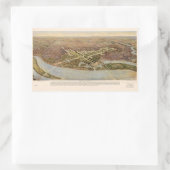 The Ultimate Washington DC Map (1915) Rechthoekige Sticker (Tas)