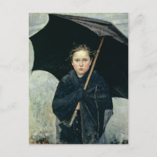 The Umbrella by Marie Bashkirtseff CC0220 Briefkaa Briefkaart