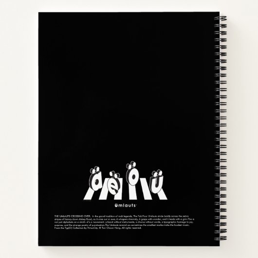 “The Umlauts: Crossing Over” Notitieboek (Achterkant)