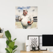 The Umpire - Archief Cricket Print (Thuiskantoor)