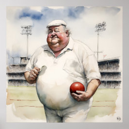 The Umpire - Archief Cricket Print