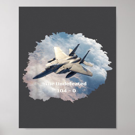 The Undefeated F-15, 104-0, V3 - Patriotic Series  Poster (Voorkant)