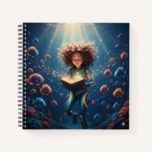 The Underwater Narrator Notebook Notitieboek (Voorkant)