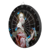 The Unexpected Arrival of Blue Butterflies Dartbord (Voorkant Rechts)