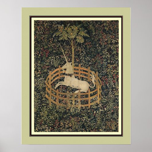 "The Unicorn in Captivity" ca. 1495-1505 Poster (Voorkant)