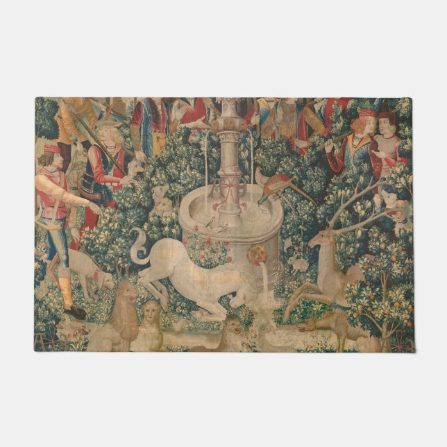 The Unicorn is Found – The Hunt of the Unicorn Deurmat (Voorkant)