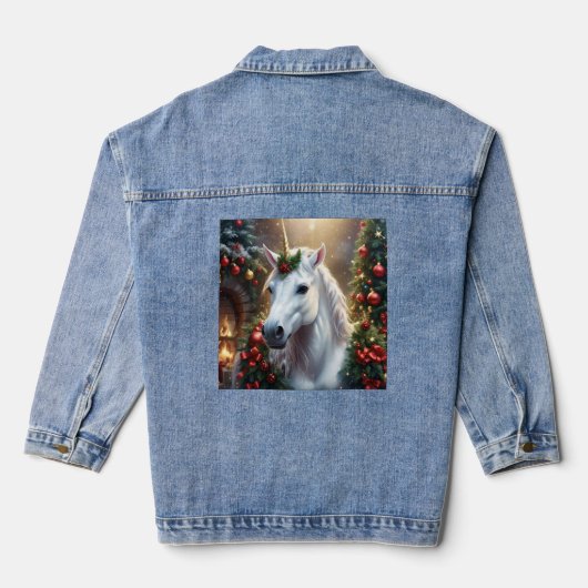 “The Unicorn of Noel” Denim Jacket (Achterkant)