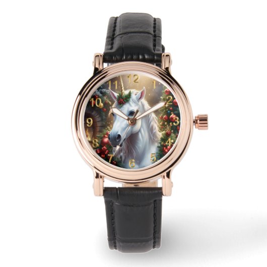 “The Unicorn of Noel” Horloge (Voorkant)