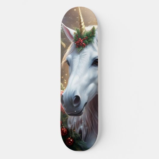 “The Unicorn of Noel” Persoonlijk Skateboard (Voorkant)